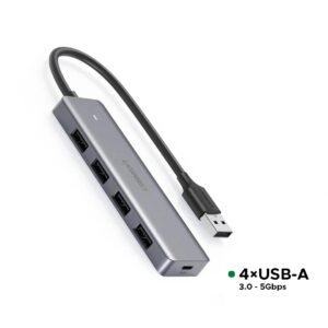 UGREEN 4-Port USB 3.0 Hub with Type-C Power Port – CM219 (50985)