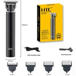HTC AT-115 Electric Hair Clipper Men USB Cordless Professional Hair Trimmer